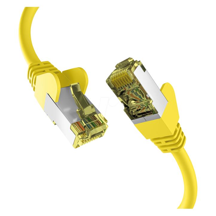 M-Cab CAT6A YELLOW 0.15M PATCH CORD (S/FTP, CAT6a, 0.15 m) (EC020200060)