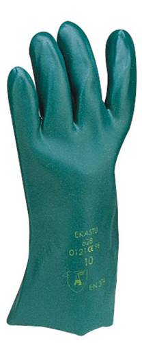 Ekastu 381 629 Polyvinylchlorid Chemiekalienhandschuh Größe (Handschuhe): 9, L EN 374-1:2017-03/Typ A, EN 374-5:2017-03, EN