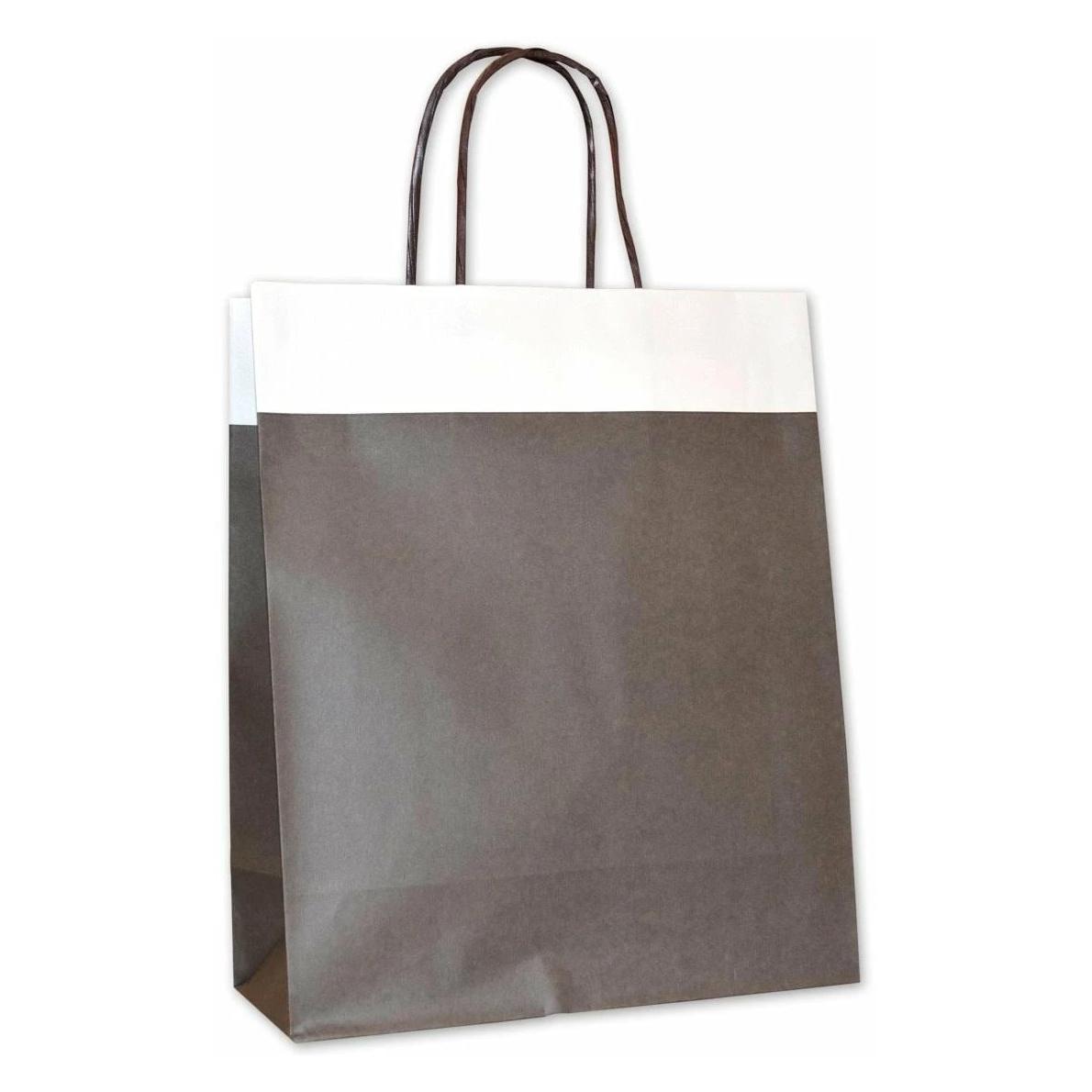 Elco Tragetasche braun/silber 220x100x270mm (84300.13)