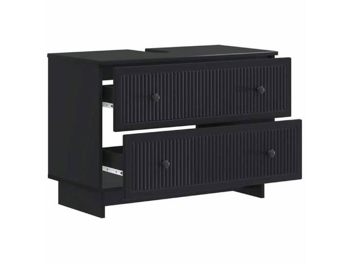 Noir Meuble sous Lavabo de Salle de Bain EDE Noir 82 x 41 x 59 cm(VIDAXL)_36560
