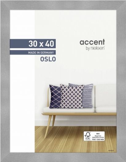 Nielsen Holzrahmen 299278 Oslo 30x40cm silber