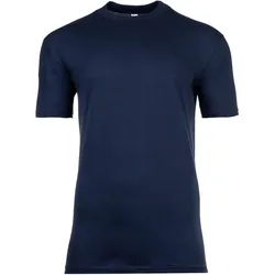 HOM Herren T-Shirt Crew Neck - Tee Shirt Harro New, kurzarm, Rundhals, einfarbig Blau / L