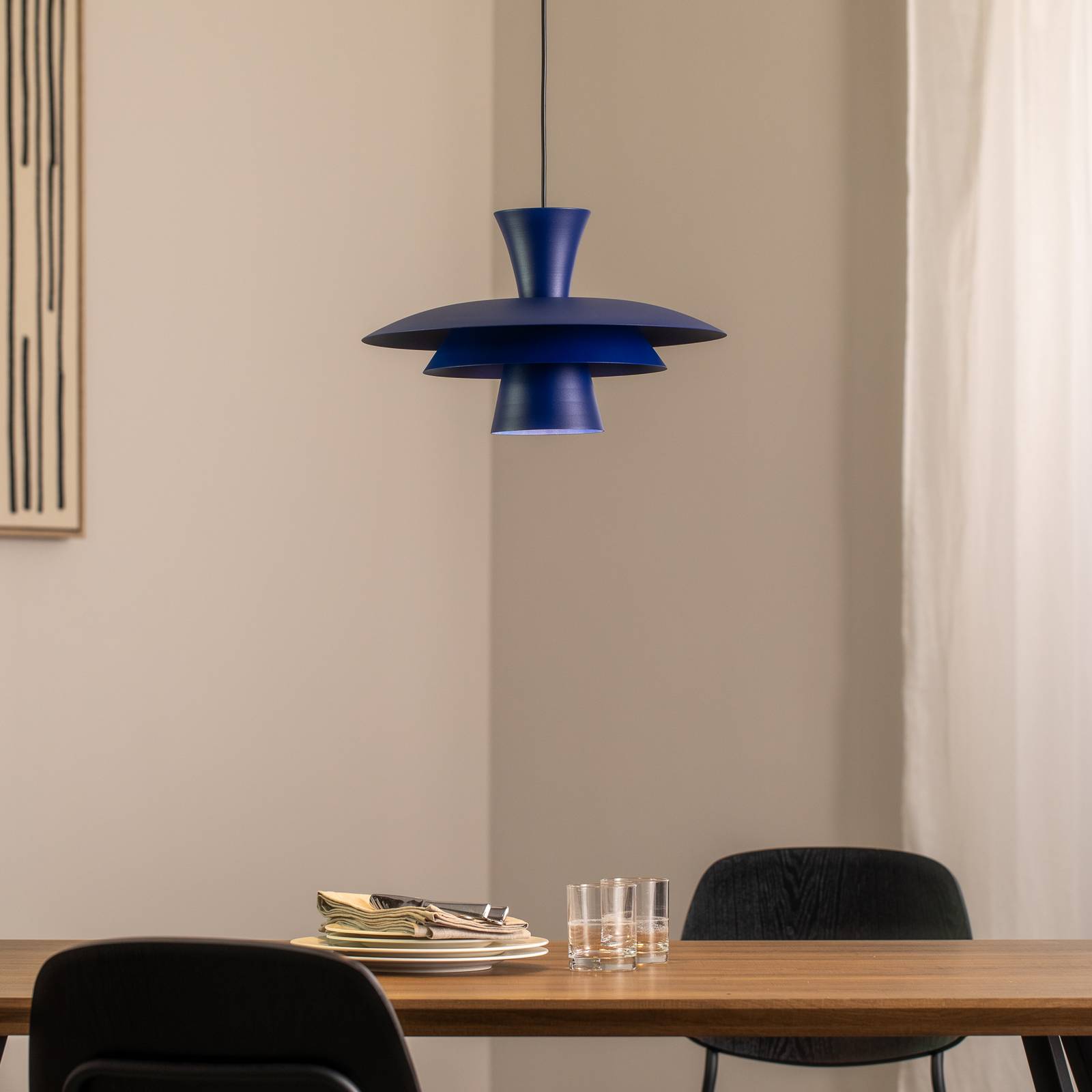 Pendant Light Plato Luminex, dimmable, Blue, Living / Dining Room, metal, Modern, Ceiling Light