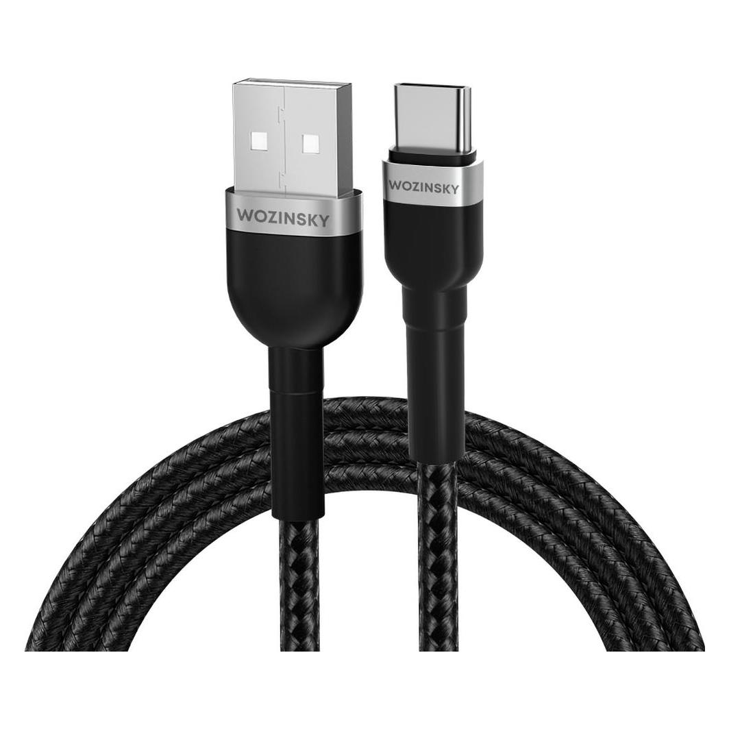 Wozinsky WNBAC2 USB-A / USB-C 2,4A Kabel 2 m - Schwarz (2 m, USB 2.0, 65 W) (1409315874)