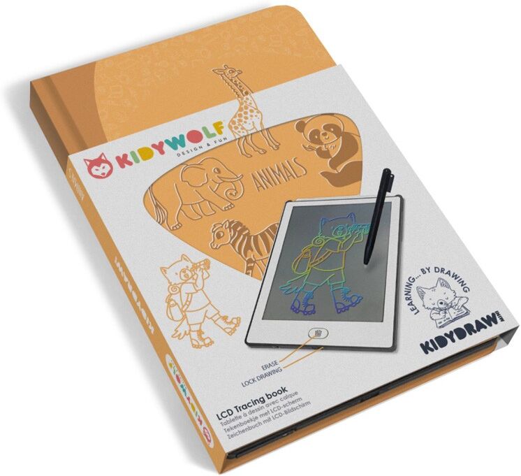 Kidywolf Kidydraw-mini - tablette calques Orange