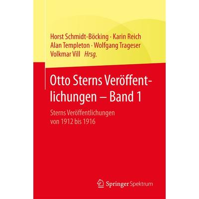 Otto Sterns Veröffentlichungen – Band 1, Gebundene Ausgabe von Otto Stern, Springer Berlin, 978-3-662-46952-1