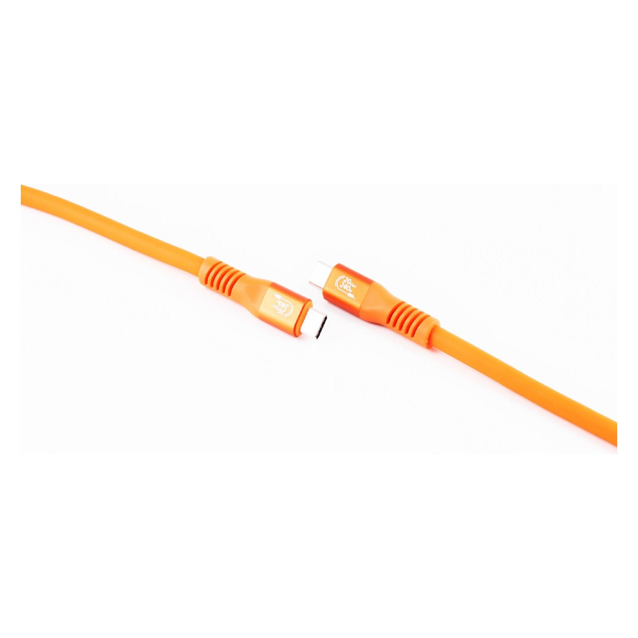 Shiverpeaks --USB-C Verbindungskabel, USB-C Ladekabel, 3.2, 240W, orange, 2m (BS14-77037) (2 m, 240 W) (BS14-77037)