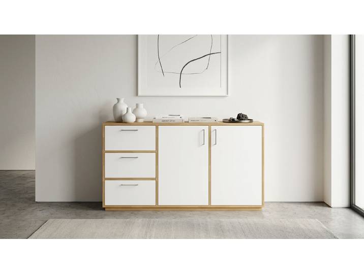 Modernes Sideboard Eiche Natur geölt