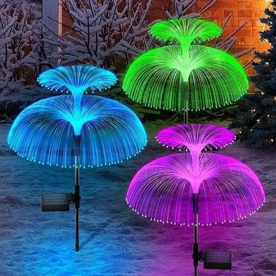 Solar Garden Outdoor Light Multiple Color Switching Jellyfish Light double Layer