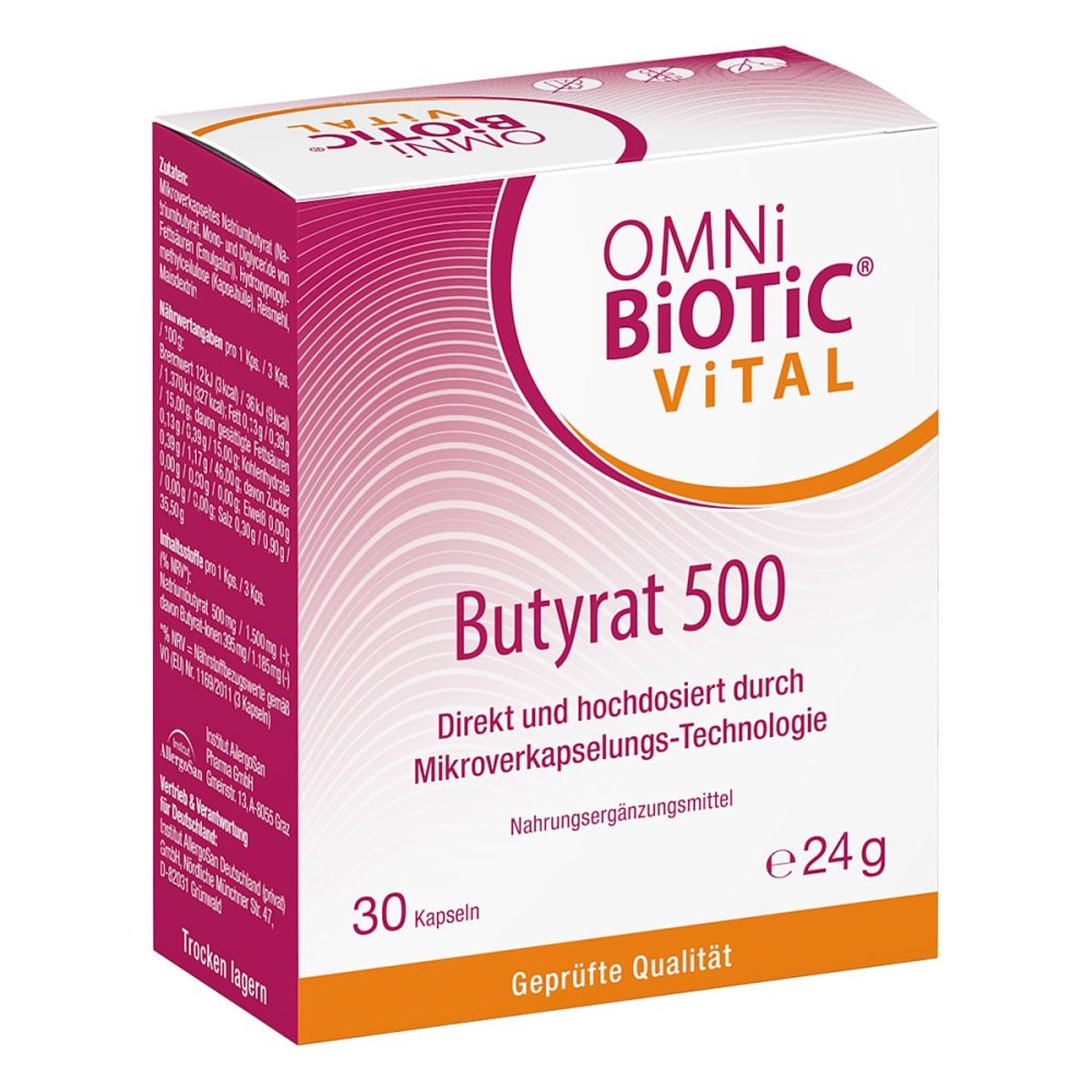 INSTITUT ALLERGOSAN Deutschland (privat) GmbH Omni Biotic Vital Butyrat 500 Kapseln 20575493