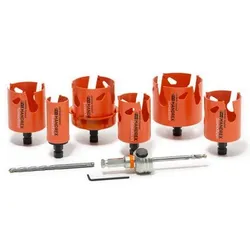 Mandrex MXqs Mehrzweck Lochsägen SuperXCut Set Ø 35 - 80 mm | 8-teilig