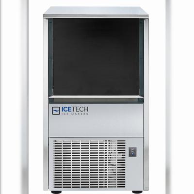 Eisbereiter 32 kg 20 g leere Würfel. Vorrat 12 kg. Gehäuse aus rostfreiem Stahl. Luft- oder Wasserkondensation. ICETECH PS32