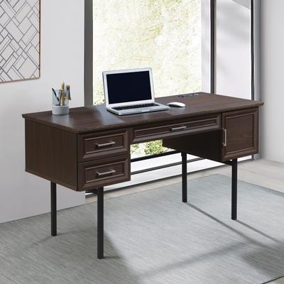 Office Star Products OSP Jefferson Executive Desk with Power and Storage and Drawers