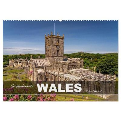 Großbritannien - Wales (Wandkalender 2027 DIN A2 quer), CALVENDO Monatskalender