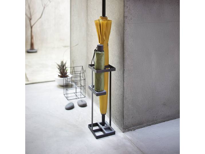 Porte-parapluie Tower 11 x 36 x 11cm Noir/Noir