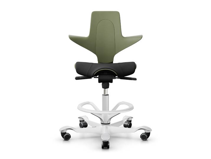 Counter stool HAG Capisco Puls 8020, Green-black/White, New, Bar stool - Practical & comfortable