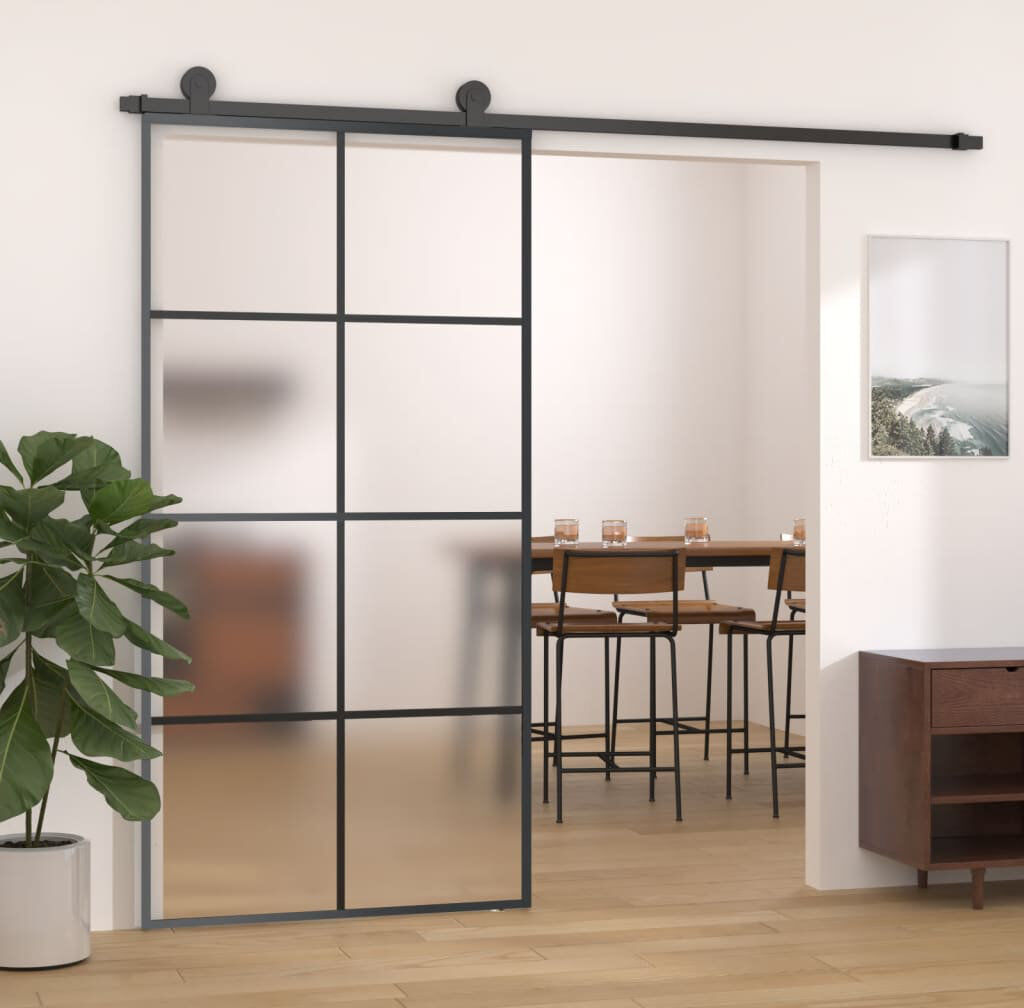 Borough Wharf Rayan Glass Sliding Door 205cm H x 102.5cm W