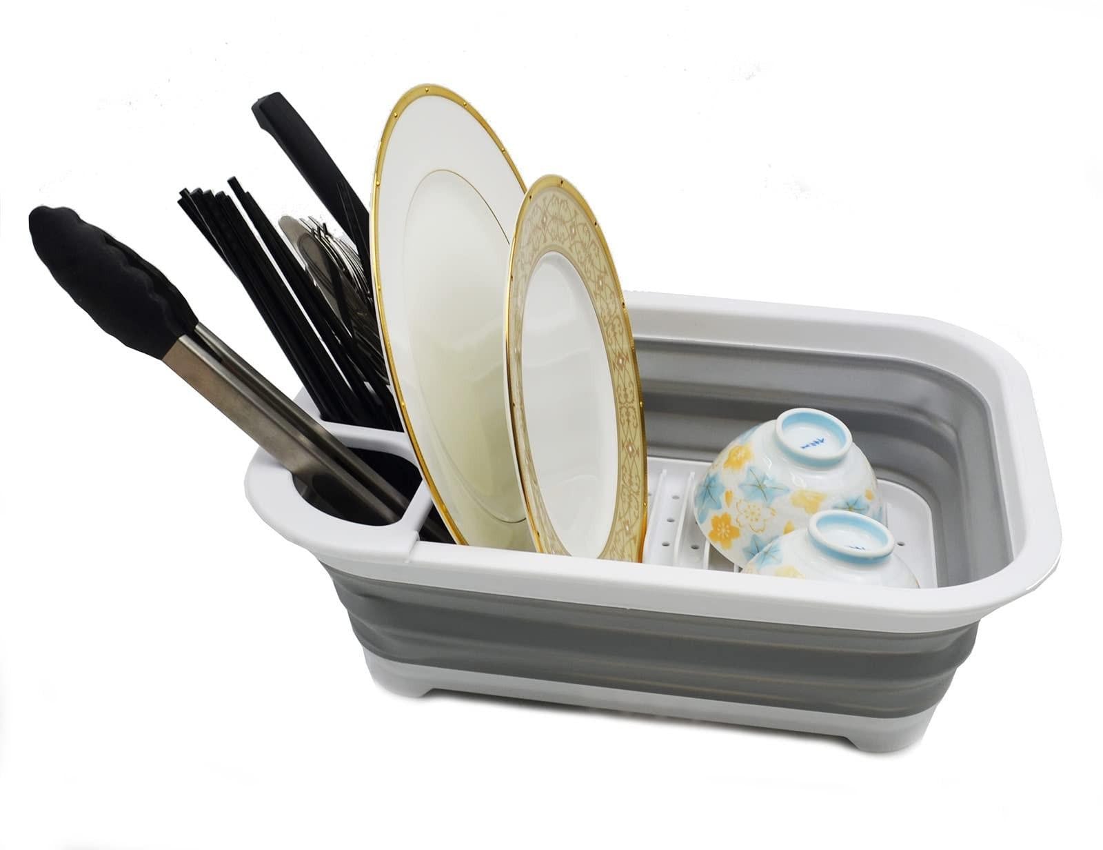 Merkloze Vouwbare Plastic Afwasdroger