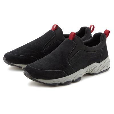 Sneaker JOHN DEVIN "Lederschuh, Slipper, Halbschuhe, Freizeitschuhe, Ledersneaker", Herren, Gr. 40, schwarz, Obermaterial: 80% Rindsleder, 20% Textilmaterial. Decksohle: 100% Textilmaterial. Futter: 100% Textilmaterial. Laufsohle: 100% Synthetik,...