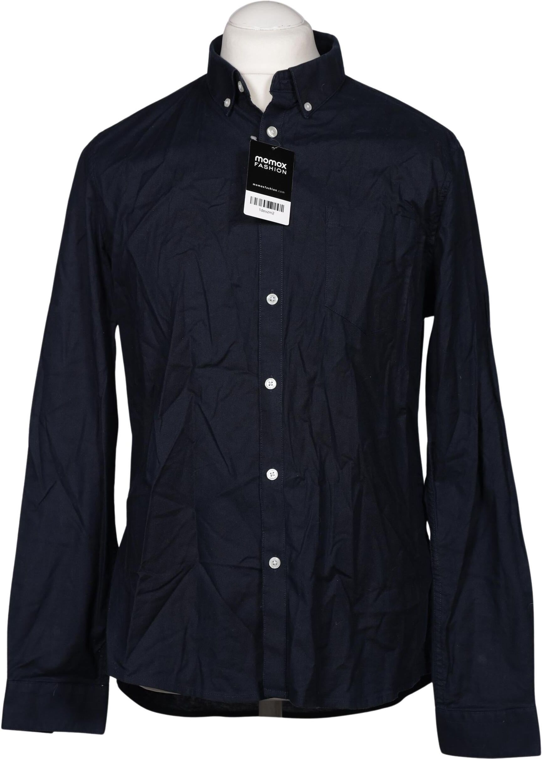 Burton London Burton  London Herren Hemd, Marineblau, Gr. L, Elasthan / Baumwolle - Second Hand