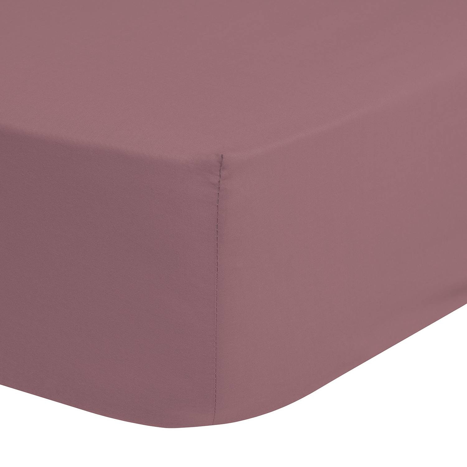 HIP Satijnen hoeslaken Uni Roze 90 x 220 cm