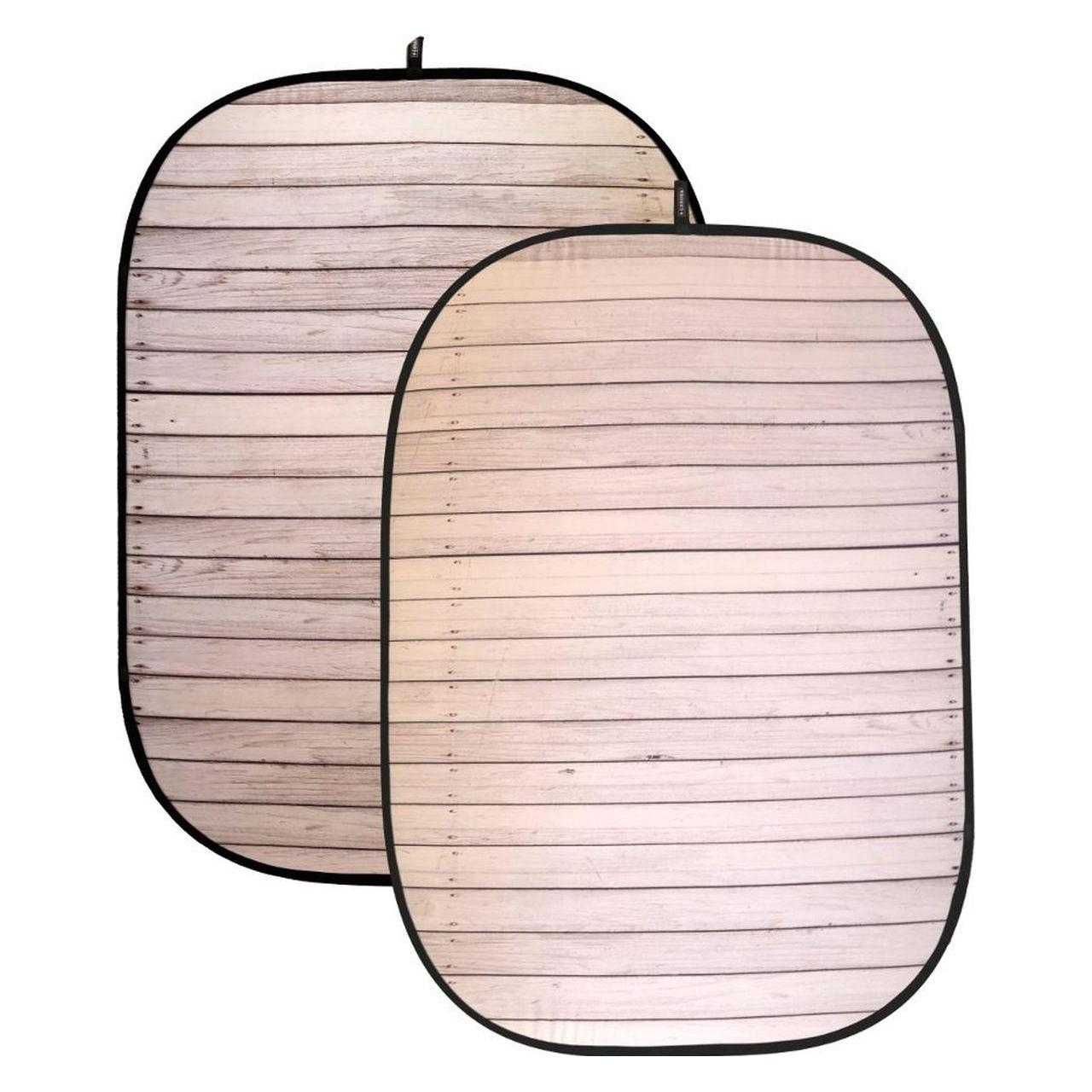 Caruba Faltbarer Hintergrund 150x200cm WeiÃes Holz (150 cm, 200 cm) (D138342)