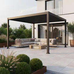 Pavillon Basic Anthrazit B/H ca. 360x240-250 cm