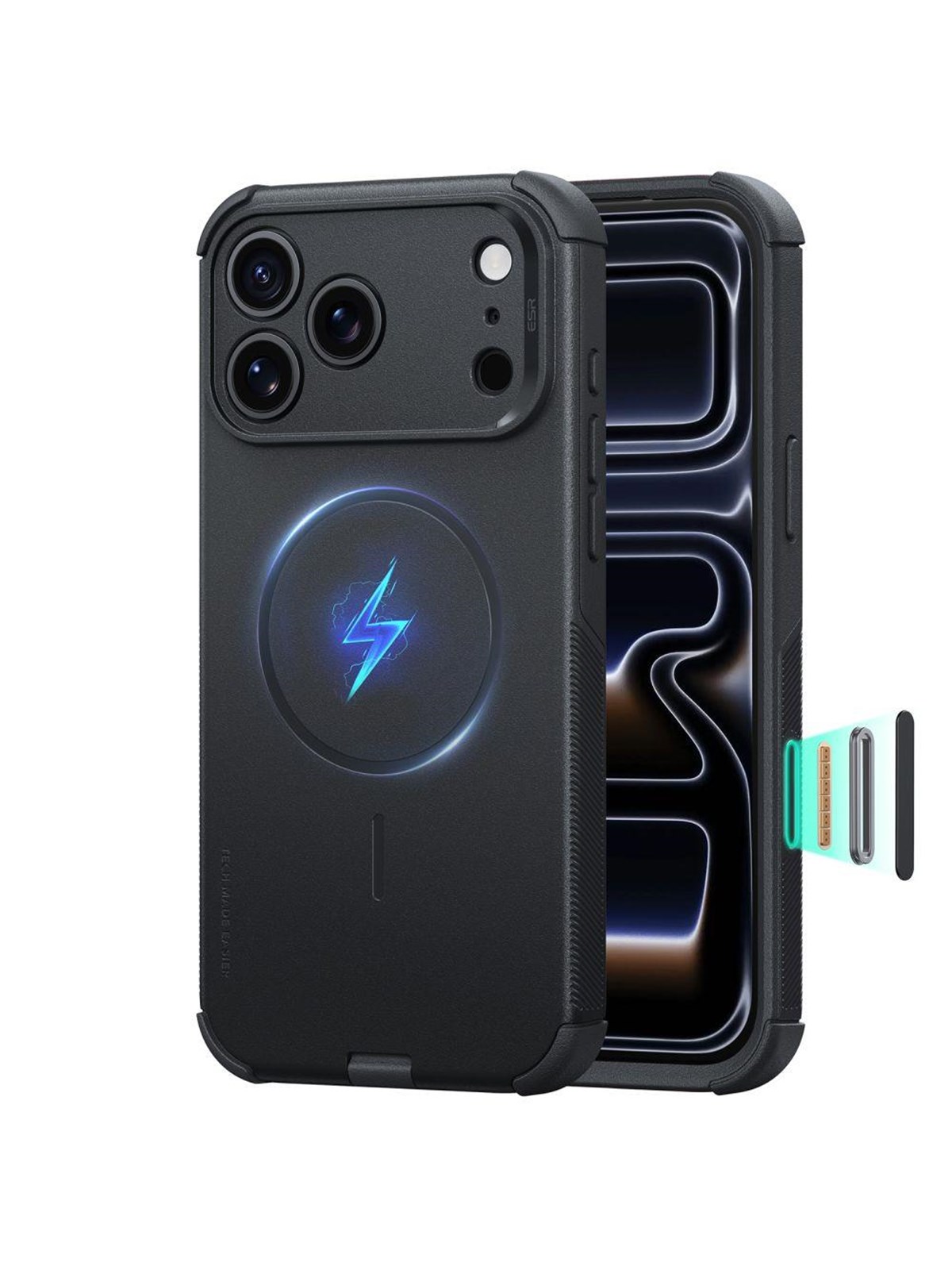 ESR Cyber ??Tough MagSafe Case for iPhone 18 Pro Max / 17 Pro Max - Black