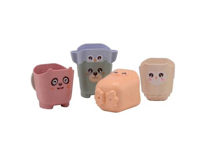 Johntoy - Johntoy happy world bio stapelemmer en badbekers
