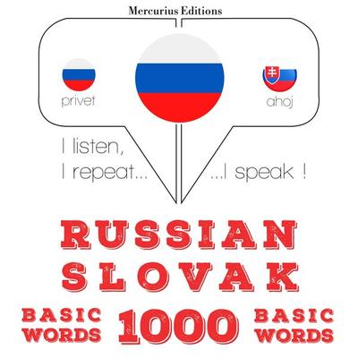 1000 essential words in Slovak - JM Gardner, Audio, 9782821130142