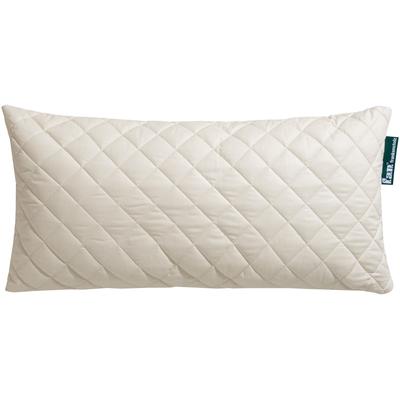 Naturfaserkissen FAN "Wolle Anti Milbe", weiß (natur), B:40cm L:80cm, Bezug: 100% Baumwolle. Füllung: 97% Wolle, 3% sonstige Fasern, Kopfkissen, reizfreier Schlafkomfort durch Milben-Ausrüstung