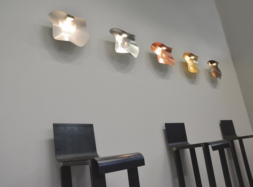 Knikerboker LED-Wand-/Deckenleuchte NON SO! 30x40cm Blattbronze Non So! p/pl 40-TB/TB 4053121916558