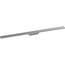 hansgrohe RainDrain Original Fertigset Duschrinne, 1200mm, höhenverstellbar, Edelstahl gebürstet, 56201800