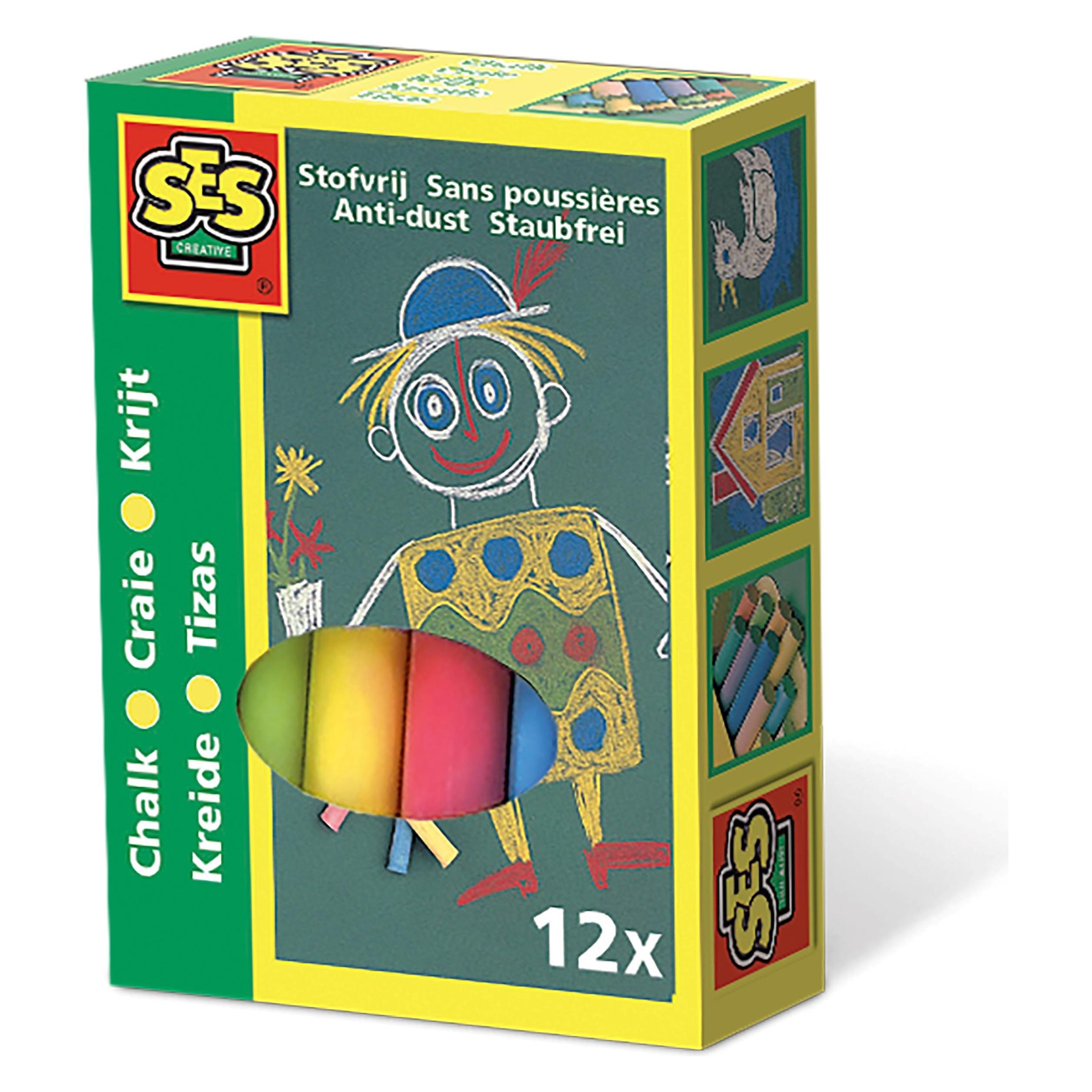 Ses Schule Kreide-Farbe (12x) (00201)