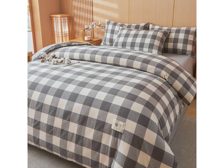 Couette 100% coton avec remplissage en coton pur à longues fibres, luxueuse, respirante, confortable, automne hiver, couettes chaudes et douces