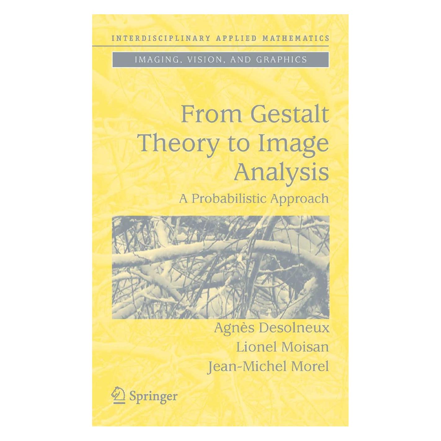 Springer From Gestalt Theory to Image Analysis (Englisch, Hardcover, Agnès Desolneux, Jean-Michel Morel, Lionel Moisan) (9780387726359)