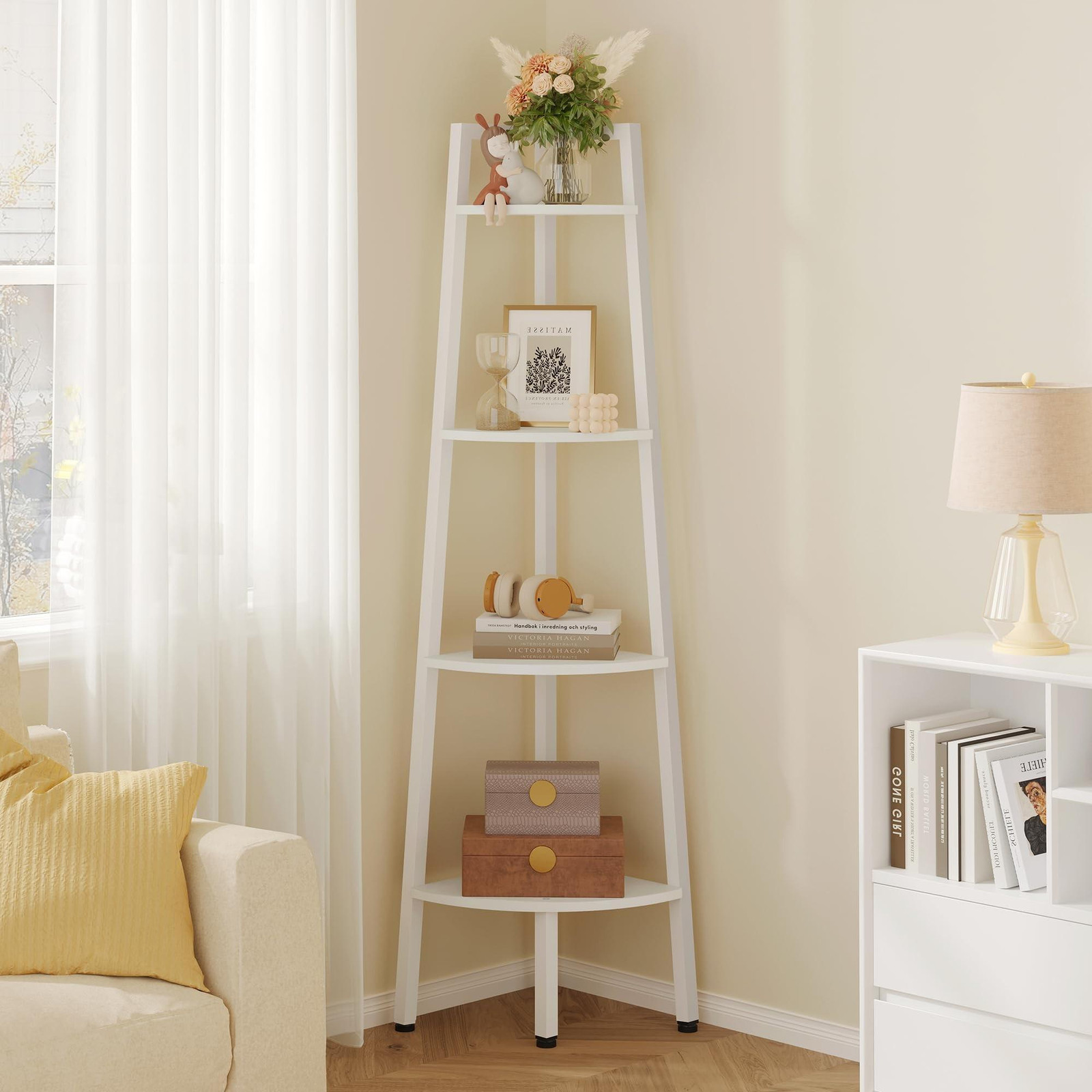 Multifunctionele wandgemonteerde hoekplanken voor woonkamer, slaapkamer, badkamer of keuken