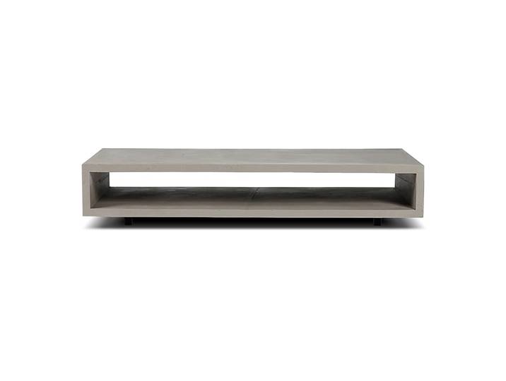 Table basse minimaliste en béton gris - 130x70cm