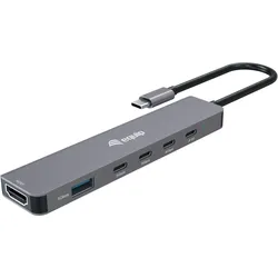 Equip 133500 USB-C 6-in-1 Multifunktionsadapter - USB-C Hub | Neu