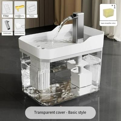 Uplift Essentials 1.5L Auto Circulation Quiet Pet Water Fountain white
