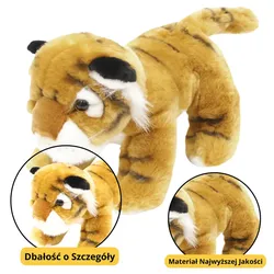 Plüsch Maskottchen Kuscheltier Tiger Katze Braun 25cm