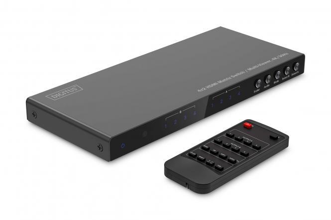 Digitus 4x2 HDMI Matrix Switch / Multi-Viewer, 4K/30Hz DS-55345