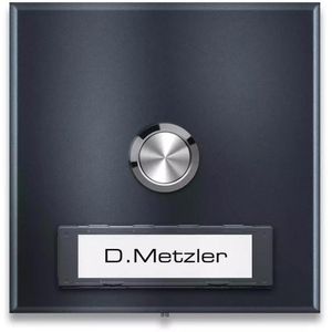 Metzler Türklingel Parisa anthrazit, Funk Sender, bis 150m, wasserdicht, LED-Blinken