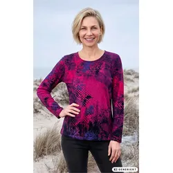 Baumwoll-Shirt in Druck beere in Größe 44/46 von DW-Shop, Beere, 44/46