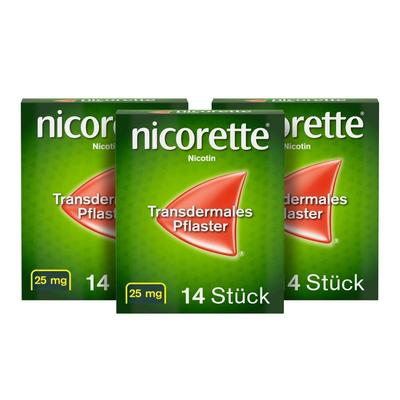 Nicorette TX Pflaster 25 mg x3 3x14 St transdermal