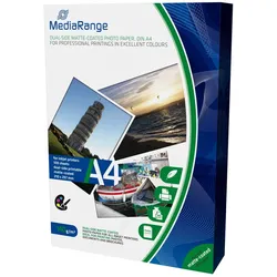 MediaRange MRINK111 Fotopapier A4 Weiß Matte