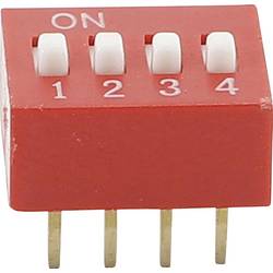 TRU COMPONENTS 709438 DS-04 DIP-Schalter Polzahl 4 Standard 1 St.