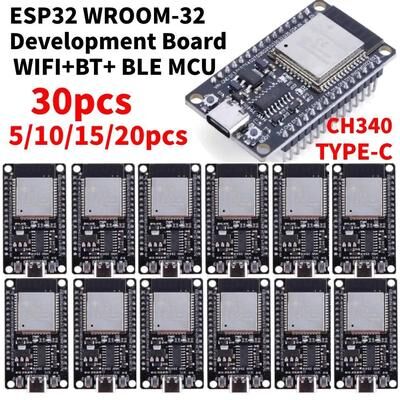 Inspired Living ESP32 WROOM 32 Wireless Development Board With USB C & Dual Connectivity ch340c Type c 4pc