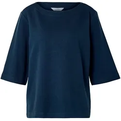 Tchibo - Shirt mit Struktur - Damen - Gr. S - dunkelblau