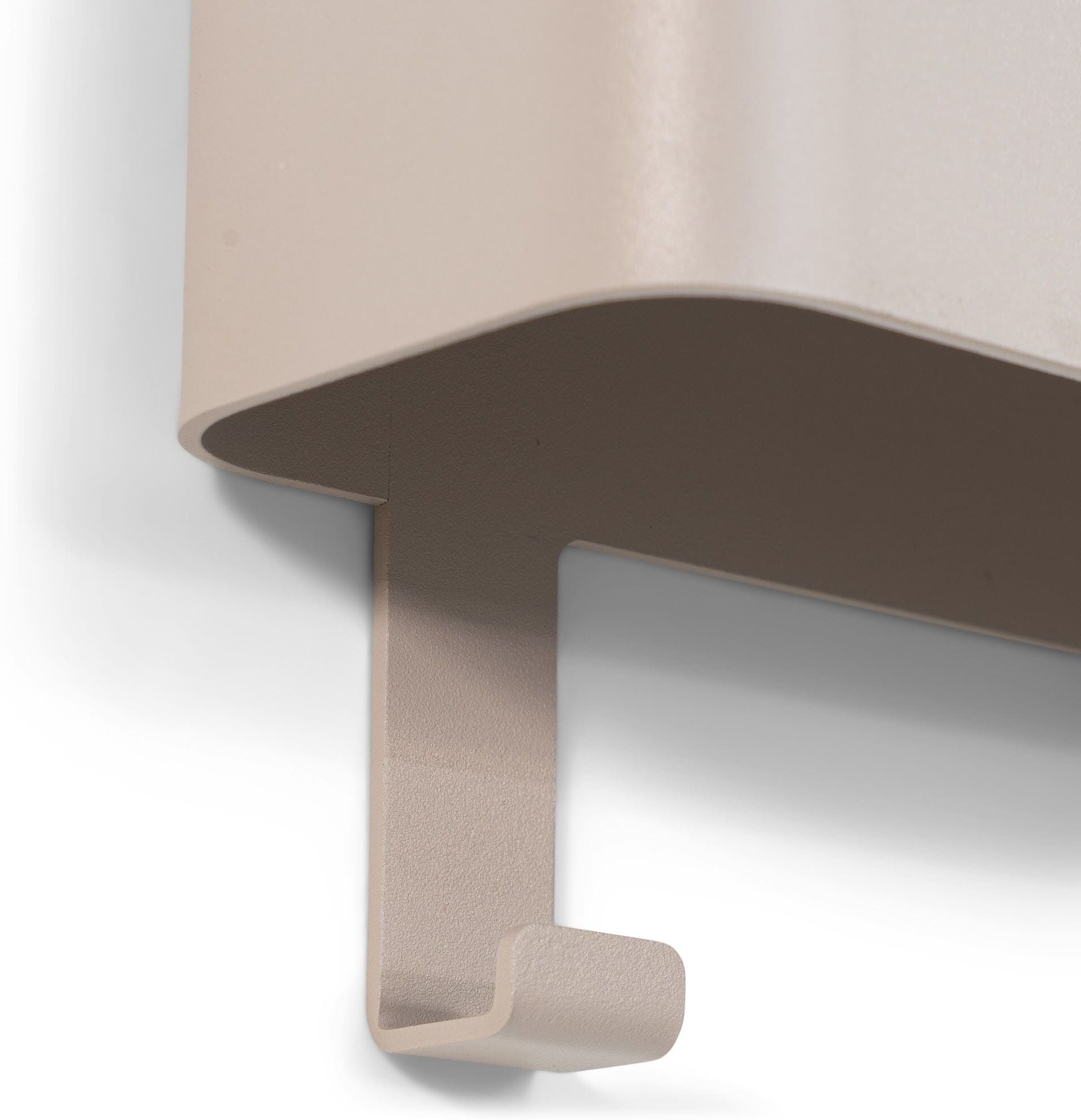 Garderobenhalter SPINDER DESIGN "Dax Play", grau, B:27cm H:12cm T:7,5cm, Metall, Garderobenhalter, Garderobenhalter, Metall, Breite 27 cm